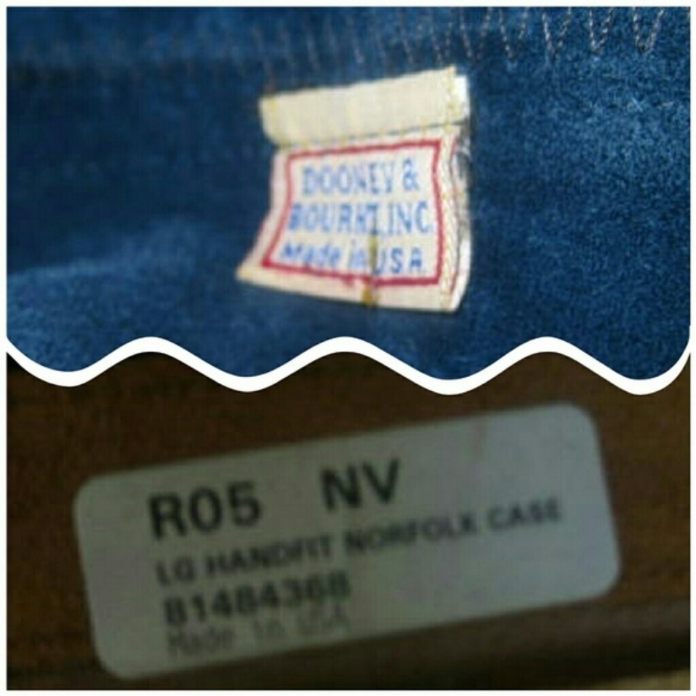 Vtg Dooney & Bourkwe R05 Norfolk case satchel AWL - Picture 9 of 14